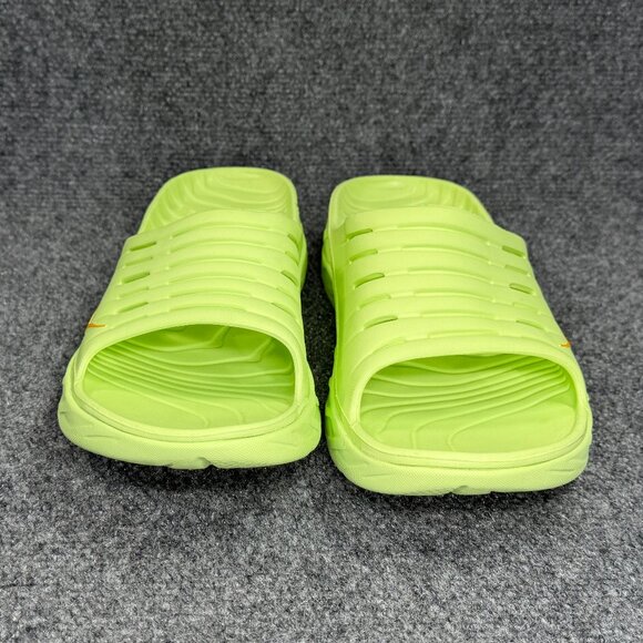 Hoka Ora Recovery Slide Sandals Men\'s Size 14 Neon Yellow Athletic Running Beach main image 4